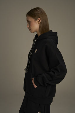 Худи утепленное Черный