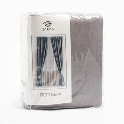 Штора портьерная «Этель. Классика», 250×265 см, серая