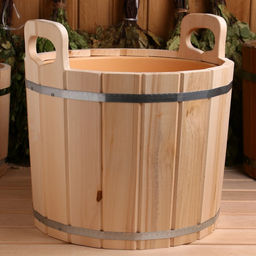 Запарник - ведро для бани и сауны, 20 л, липа, пластиковая вставка, «Добропаровъ»