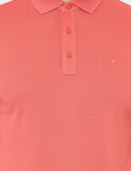 Mercan Polo Yaka Slim Fit Basic Merserize T-shirt