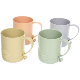 Цена за 2 шт. Кружка пластиковая 520мл "Волна", микс цветов