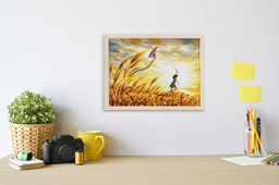 ФРЕЯ PKZ/PM-022 Набор для раскрашивания по номерам (на картоне) 40 х 30 см Беззаботное детство