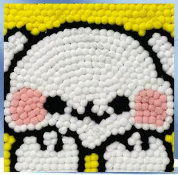 Картина из помпонов на подрамнике Draw Me! Happy hare, (20 х 20 см)