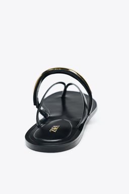 SANDALS WITH METAL APPLIQUE - Zara фото 5