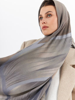 Большой, мягкий, теплый однотонный двусторонний палантин - Tantino фото 5