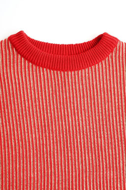 Джемпер женский вязаный Line красный