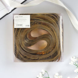 Цена за 20 шт. Бант-шар №5 голография, жёлтый, для упаковки подарков