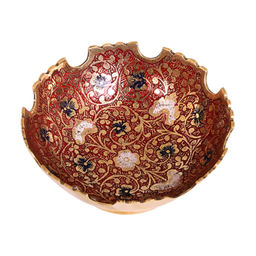 Ваза-фруктовница набор из 2 штук. №Фр1130/3 (эмаль красная) - Ганг фото 2