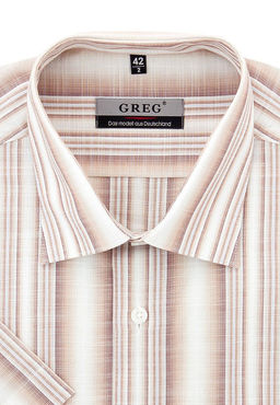 Сорочка мужская короткий рукав GREG 151/301/636/C