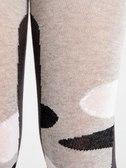 Цена за 3 пары! Колготки детские серые с рисунком в виде кошачьих лапок - Mark formelle фото 5