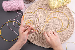 Для вязания Gamma RKC-005 Каркас для рукоделия полумесяц (заготовка) сталь металл под золото