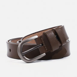 Ремень женский, ширина 2,5 см, винт, пряжка металл, цвет коричневый