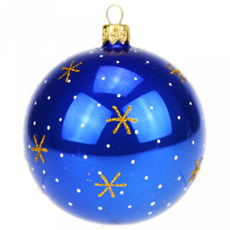 Елочная игрушка шар стеклянная Мишка на санках д8,5см, ручная художественная роспись, цвета микс, подарочная упаковка (Россия) - Домашняя Мода фото 2