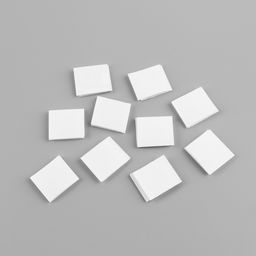 Цена за 5 шт. Набор липучек на клеевой основе, 2 × 2 см, 10 шт, цвет белый