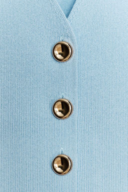 PLAIN KNIT WAISTCOAT TOP - Zara фото 39