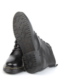 01-CCO22-1P BLACK Ботинки демисезонные женские (натуральная кожа, байка)