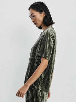 Футболка с коротким рукавом из бархата / Zarina