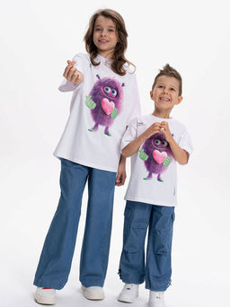 PELICAN, футболка для детей, Белый