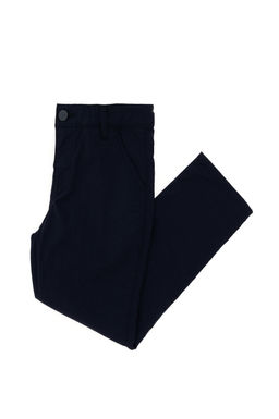 Темно-синие брюки из плотной ткани для мальчика Неожиданная скидка в корзине