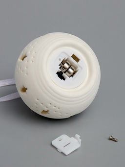 Ёлочный шар Ёлочки, 6.96.95.9 см, 1 LED, от батареек LR443, свечение тёплое белое - Luazon lighting фото 4