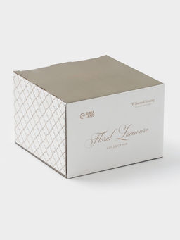 Чайная пара WY Floral Laceware, 2 предмета: чашка 300 мл, блюдце d=15 см, фарфор, белая, серая