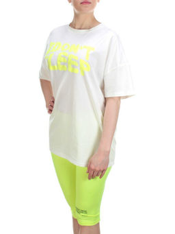 KD-862 WHITE/LIGHTGREEN Костюм-двойка женский 7986 TREND