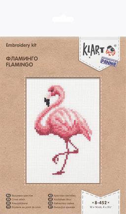 Klart набор для вышивания 8-452 Фламинго 10 х 14 см