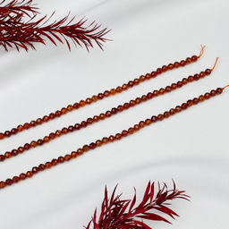 Бусины для украшений из Граната "Спессартин" (86 бусин)