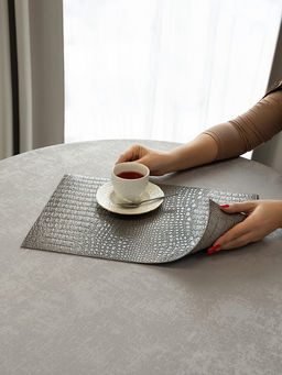 Салфетка сервировочная 45х30 серый ПВХ