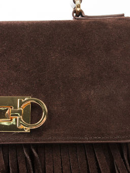 LACCOMA сумка АУ4888Ф-коричневый натуральная замша хлопок