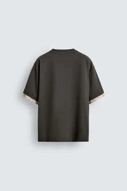 CONTRAST SLEEVE T-SHIRT - Zara фото 8