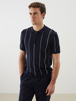 Polo Yaka K?sa Kollu Erkek Triko Kazak