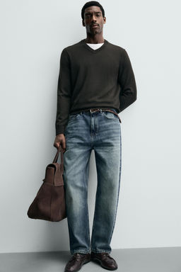 100% WOOL V-NECK JUMPER - Zara фото 6