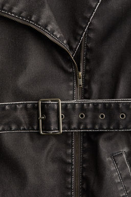 Chaqueta biker con efecto desgastado - H&m фото 8