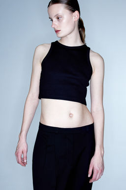 Camiseta cropped sin mangas - H&m фото 2