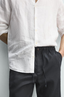 PANTAL?N RELAXED FIT ALGOD?N - LINO / Marr?n - Zara фото 5