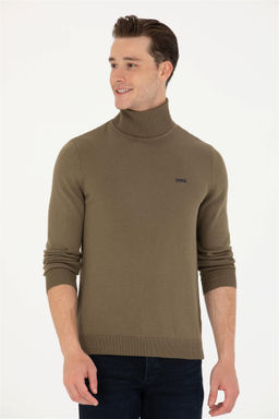 U. S. Polo Assn Мужской базовый свитер цвета хаки - U.s. polo assn фото 10