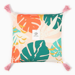 Цена за 2 шт. Наволочка декоративная с кисточками Этель Tropics 45×45 см, полиэстер