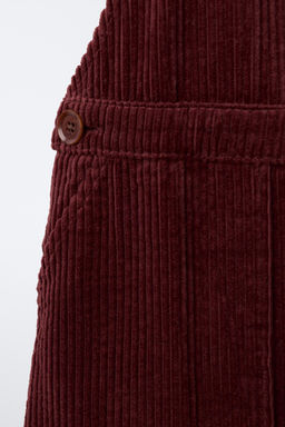 CORDUROY PINAFORE DRESS - Zara фото 4