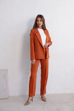 11728 Брюки со стрелками терракотовые - Martichelli фото 11