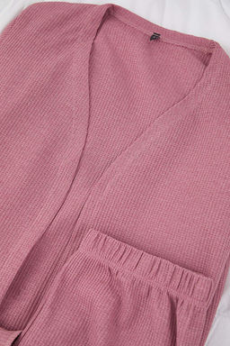 Gul Kurusu Pamuk Polyester Duz Kaskorse Orme Pijama Tak?m? THMAW26PT00215 - Trendyolmilla фото 3