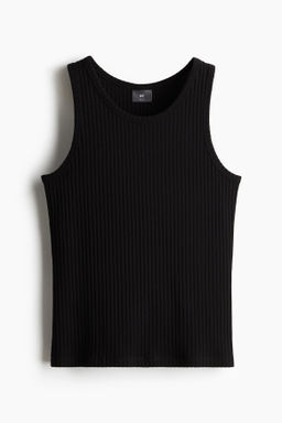 Camiseta sin mangas en canal? ancho Slim Fit