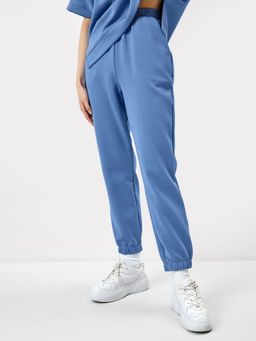 Брюки женские из интерлока в сине-фиолетовом цвете сине -фиолетовый 182463 - Mark formelle фото 2