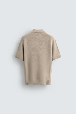 PURL KNIT POLO SHIRT - Zara фото 8
