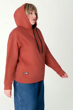 Арт. 15115 Худи женское с капюшоном 46-54 (5 шт) Цвет:терракотовый - Калинка фото 15