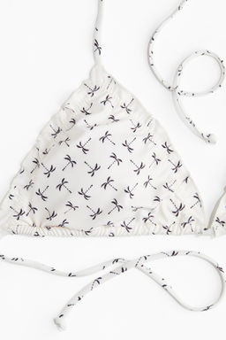 Top de bikini triangular con relleno - H&m фото 3
