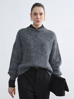 Bisiklet Yaka Kad?n Triko Kazak