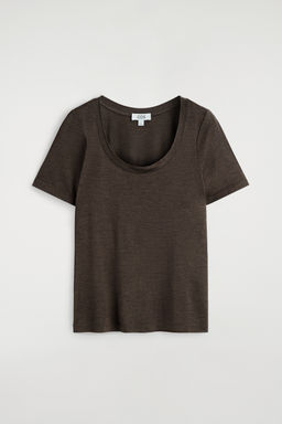 CAMISETA DE SEDA SLIM FIT - H&m фото 2