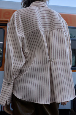 STRIPED SHIRT WITH WIDE CUFFS - Zara фото 16