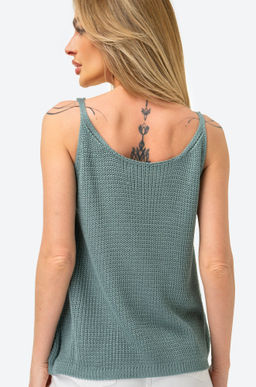 Женский вязаный топ на бретелях Happy Fox  фото 27